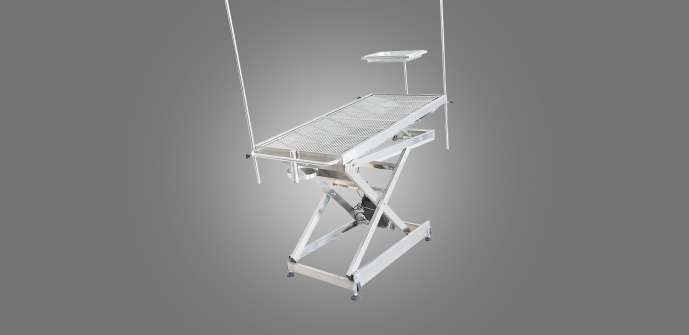 Type vétérinaire chirurgical médical Tableau du tableau V de l'acier inoxydable OT des équipements SS304 d'Ot de vétérinaire